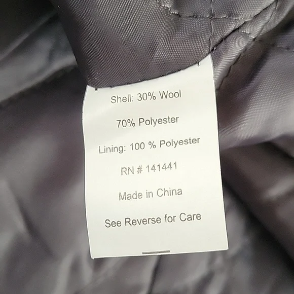 Alpine Swiss womens gray wool blend coat sz 2x - Picture 6 of 8